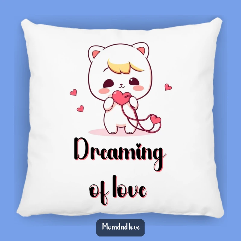 Funny Tangled Heart Pillow: Kawaii Character Comfort, Cozy Love Knots, Perfect Funny Gift