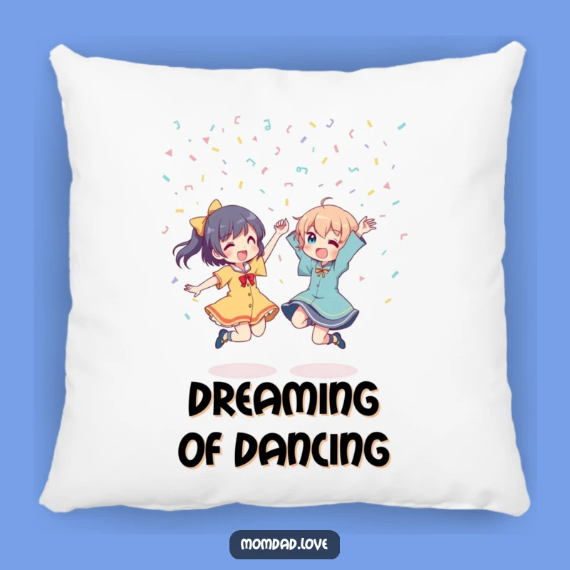 Funny Anime Dancing Pillow: Cozy Confetti Celebration Comfort, Perfect Gift for Party Animals