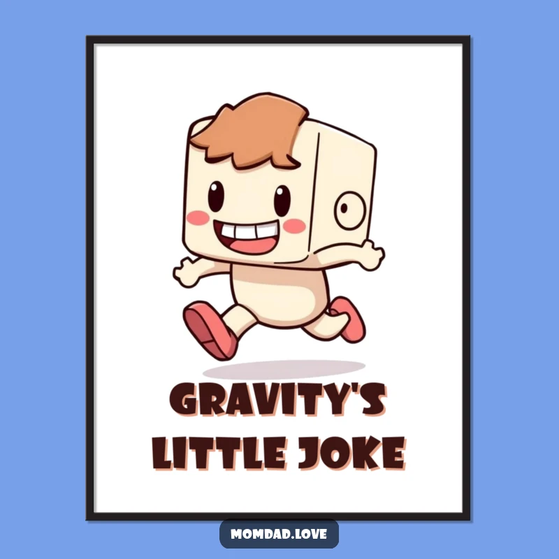 Digital Funny Tripping Character Art: Instant Laughs, a Hilarious Printable Gift
