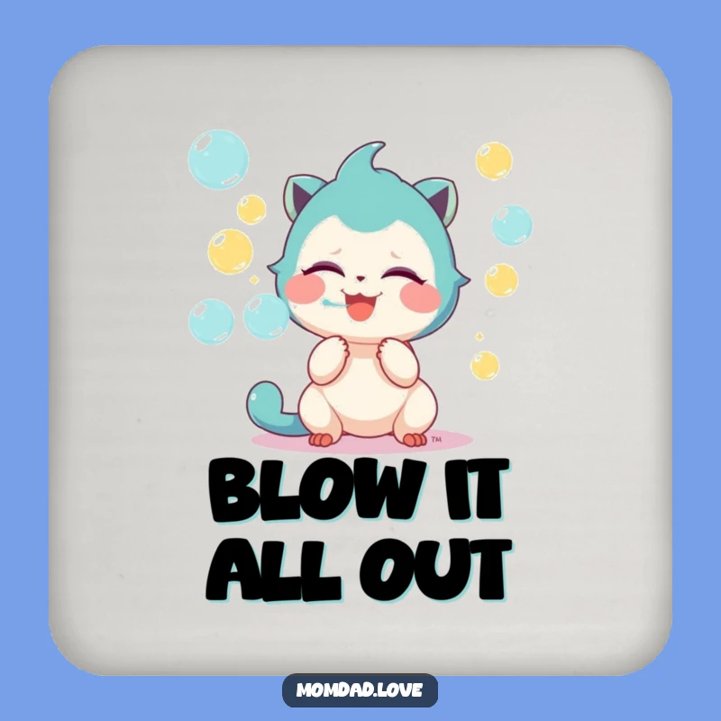 Funny Bubble Creature Coaster: Protect Surfaces with Giggle-Worthy Charm