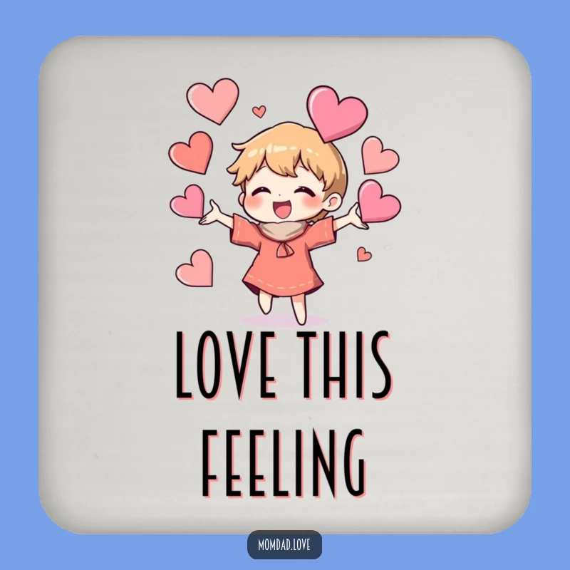 Funny Heart Juggling Coaster Set - Protect Surfaces with Humor