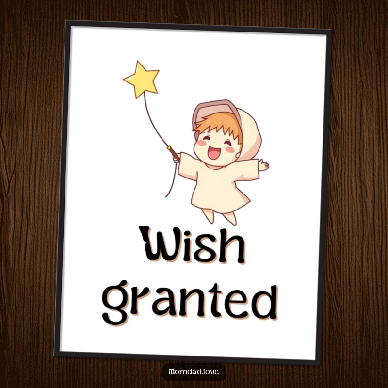 Funny poster illustration of a figure joyfully catching a twinkling falling star in a net, a symbol of hope and dreams.