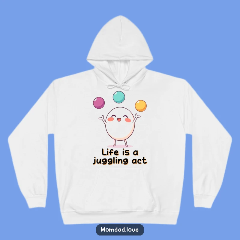 Cozy Funny Juggling Character Hoodie: Warmth and Wonder, a Hilarious Gift