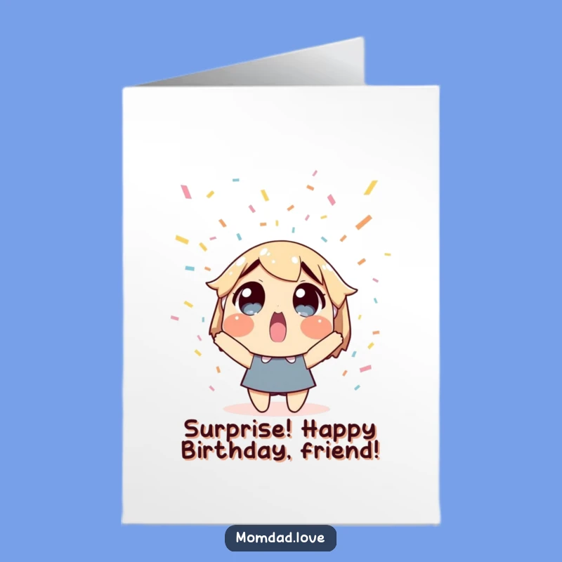 Confetti Surprise Free Printable Birthday Card - Funny DIY Downloadable Gift