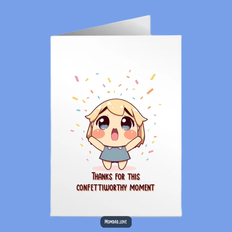 Thank You Confetti Free Printable Card - Cheerful DIY Downloadable