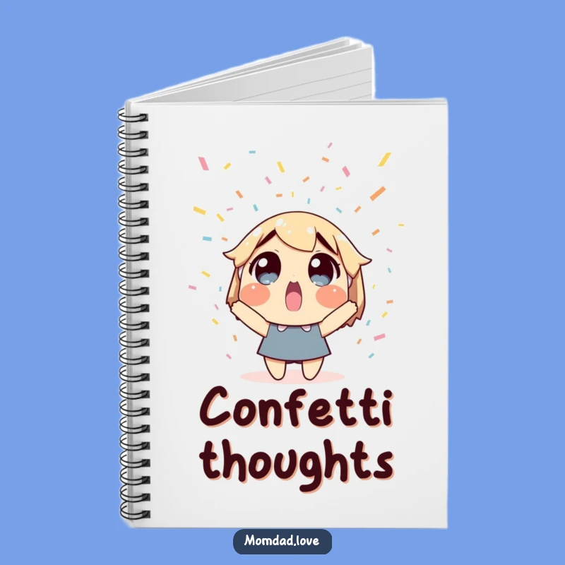 Funny Confetti Notebook - Jot Down Ideas for Happy Surprises!