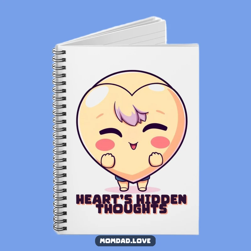 Funny Winking Heart Notebook - Jot Down Secrets with Humor