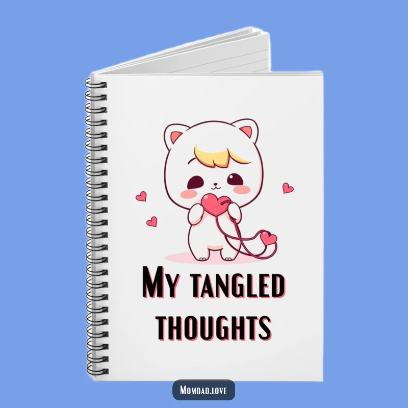 Funny Tangled Heart Notebook: Kawaii Character Journal, Jot Down Love, Ideal Funny Gift