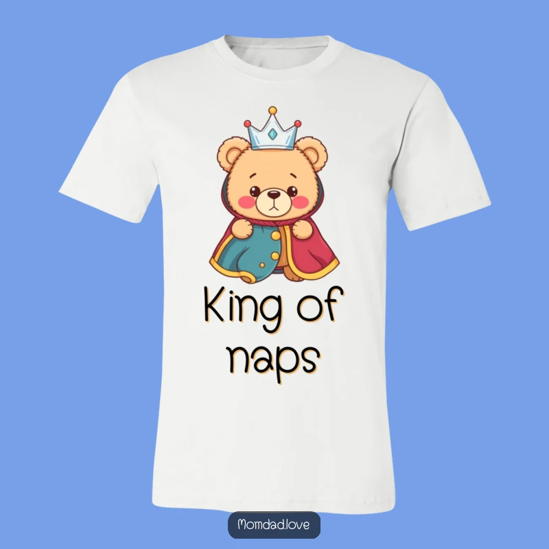 Funny Royal Bear T-Shirt - Bewildered King Tee for Comedic Charm
