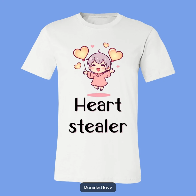 Funny Juggling Hearts T-Shirt: Tiny Character's Love Design