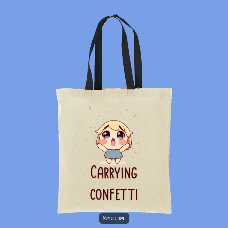 Funny Confetti Tote Bag - Carry Your Celebrations with a Smile!