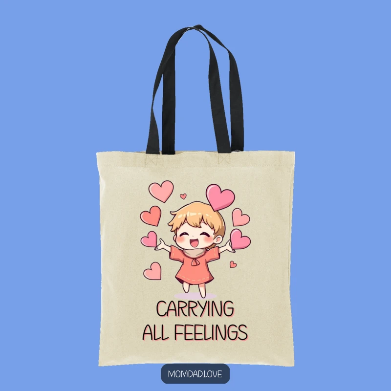 Funny Heart Juggler Tote Bag - Carry Your Love with Humor